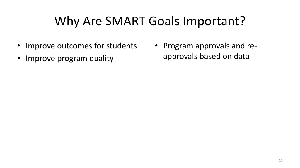 why are smart goals important