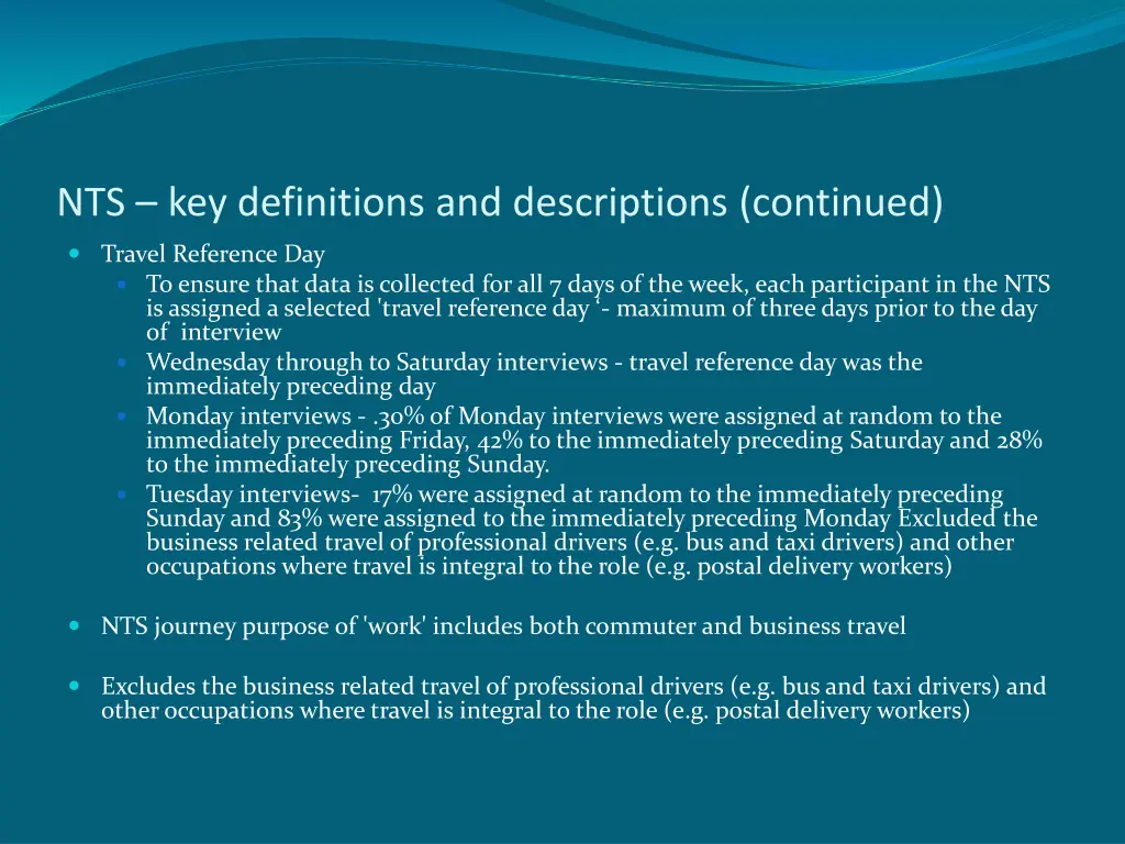 nts key definitions and descriptions continued