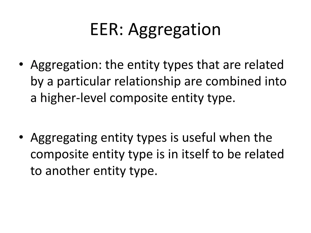 eer aggregation