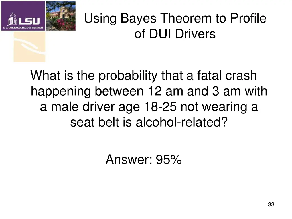 using bayes theorem to profile of dui drivers 3