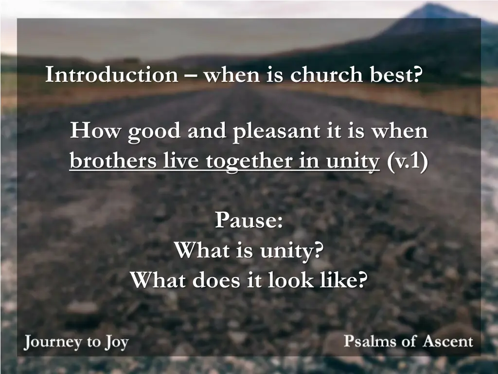 introduction when is church best