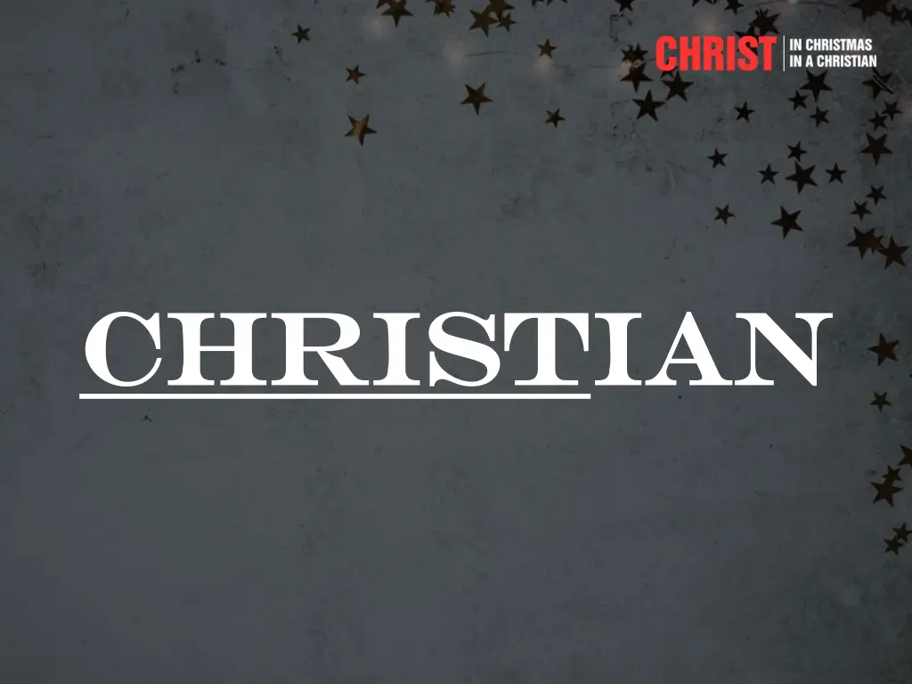 christ christian