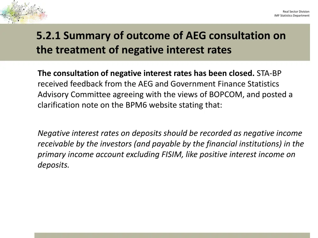 real sector division imf statistics department 3