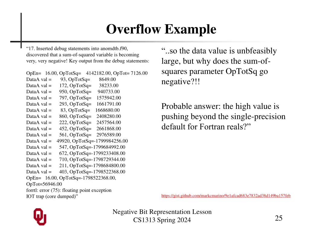 overflow example