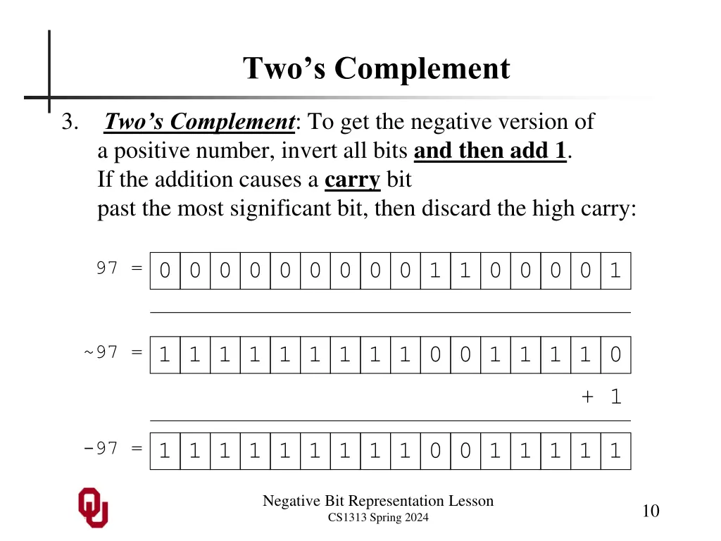 two s complement