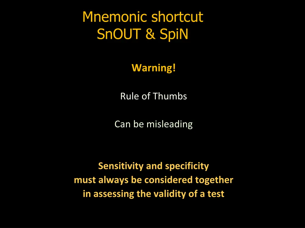 mnemonic shortcut snout spin 1