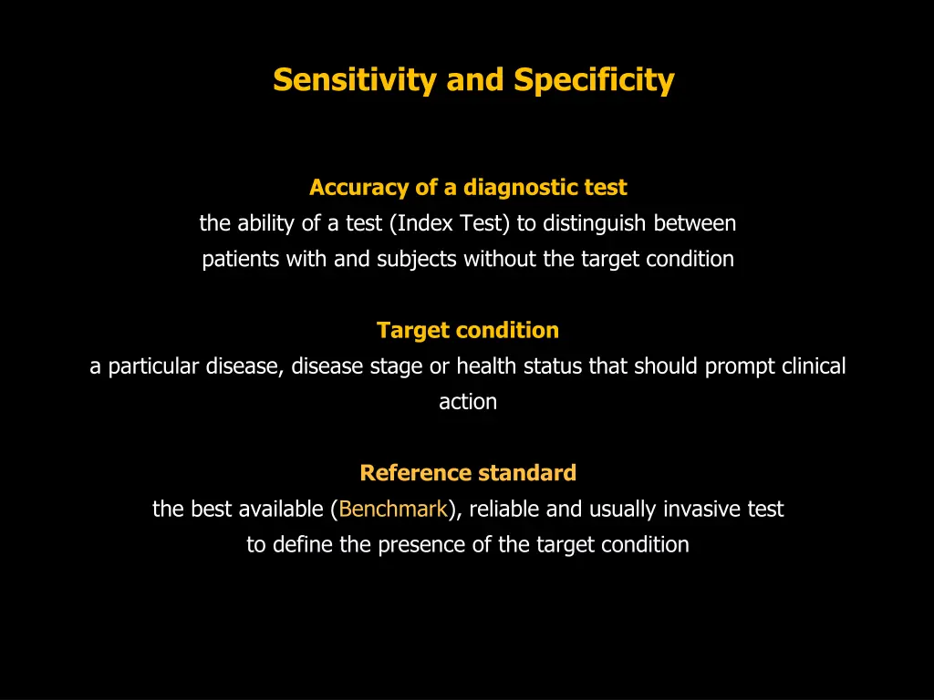 sensitivity and specificity 1