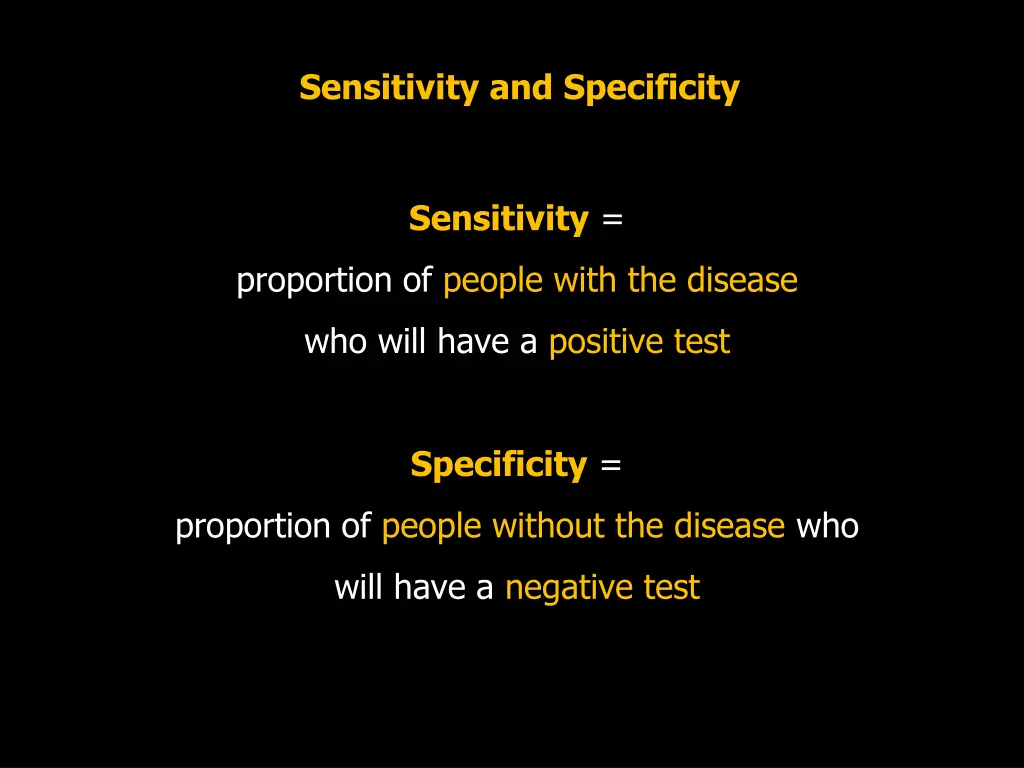 sensitivity and specificity 2