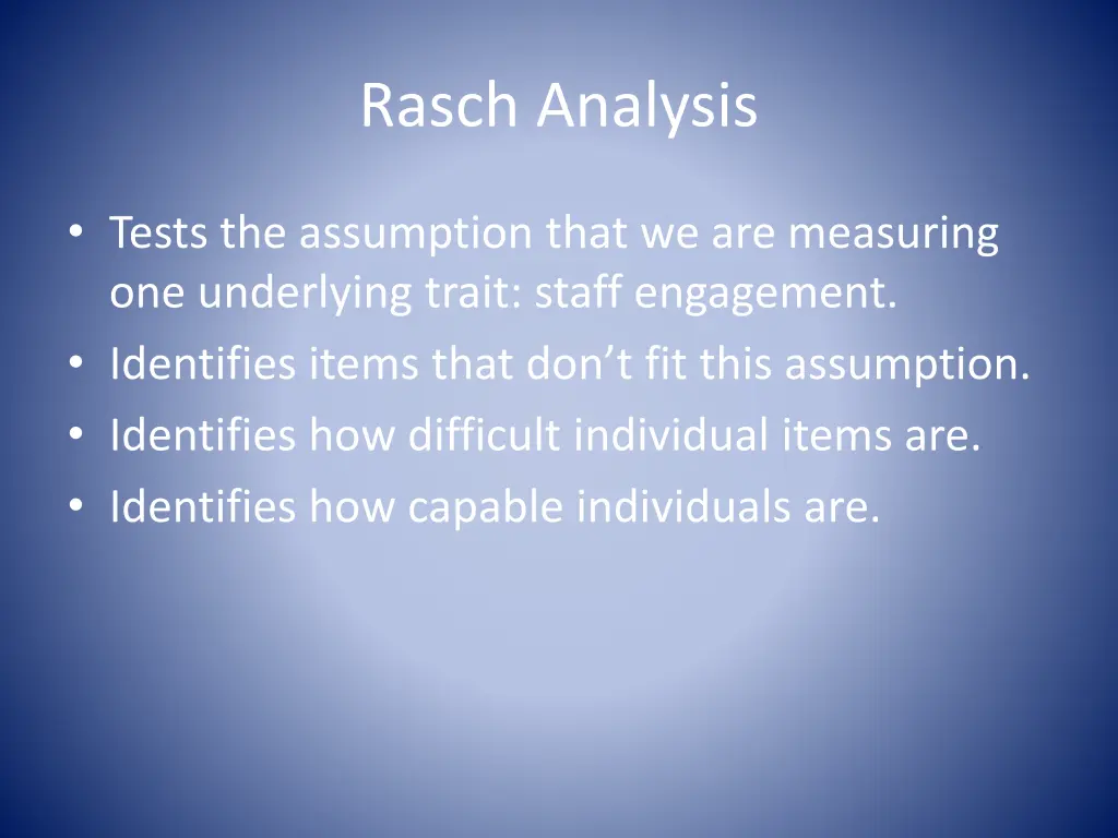 rasch analysis