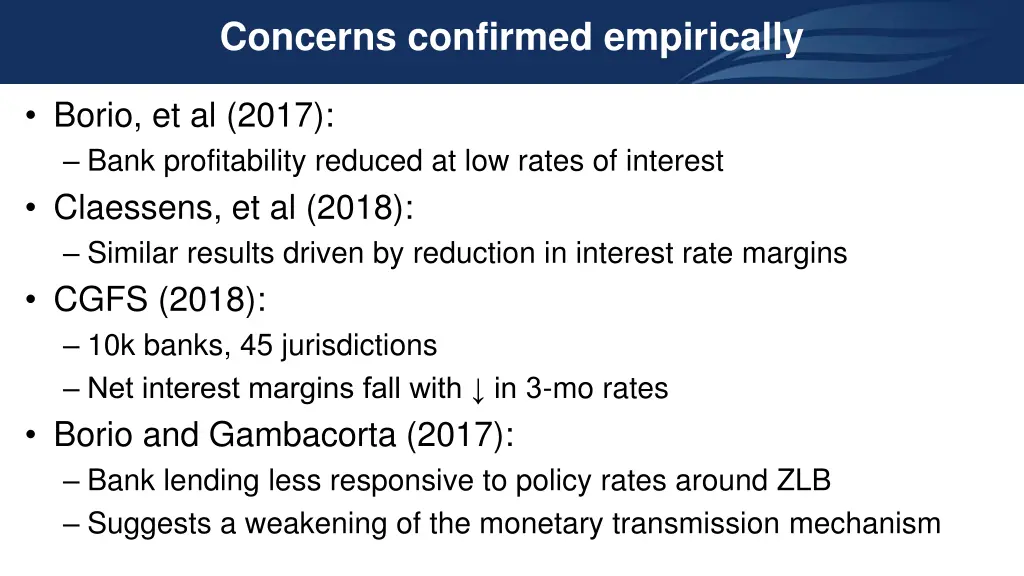 concerns confirmed empirically