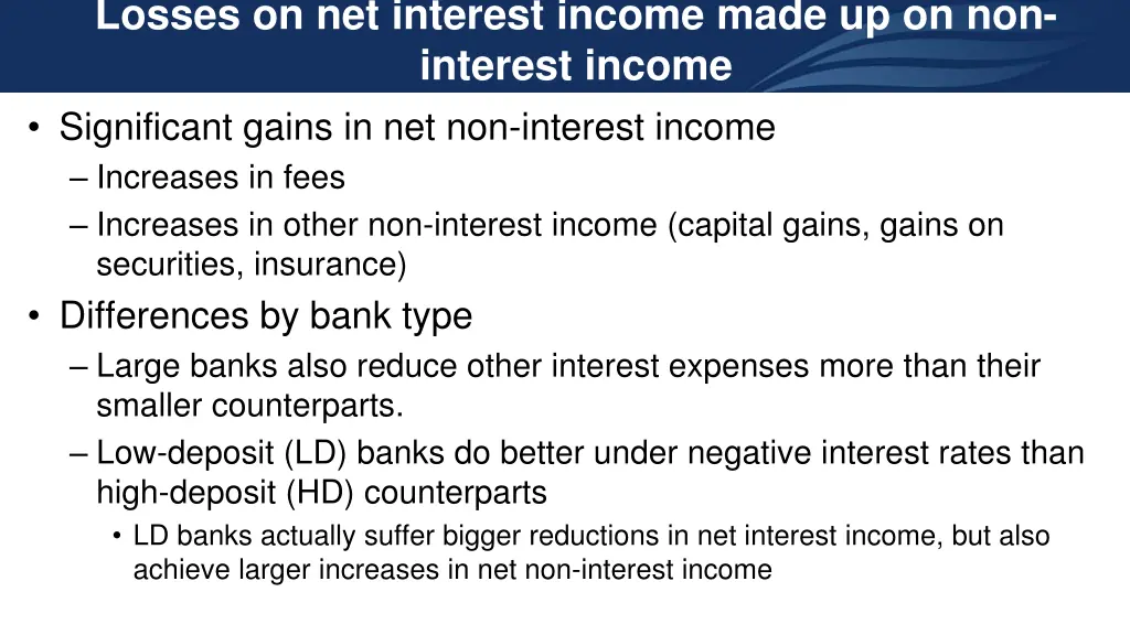 losses on net interest income made 1