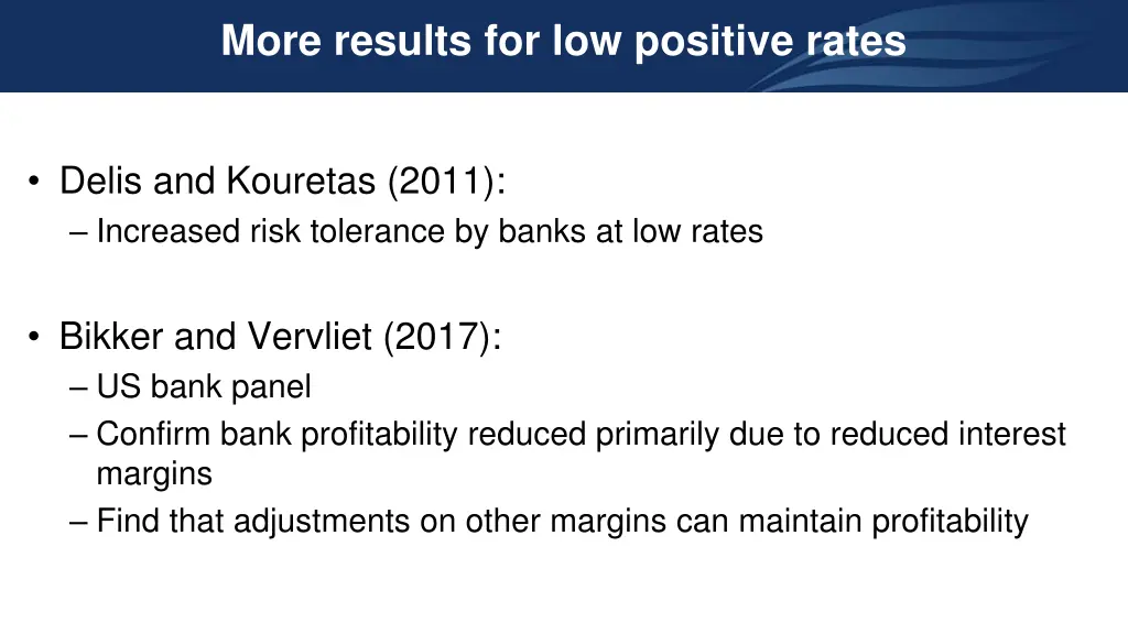 more results for low positive rates