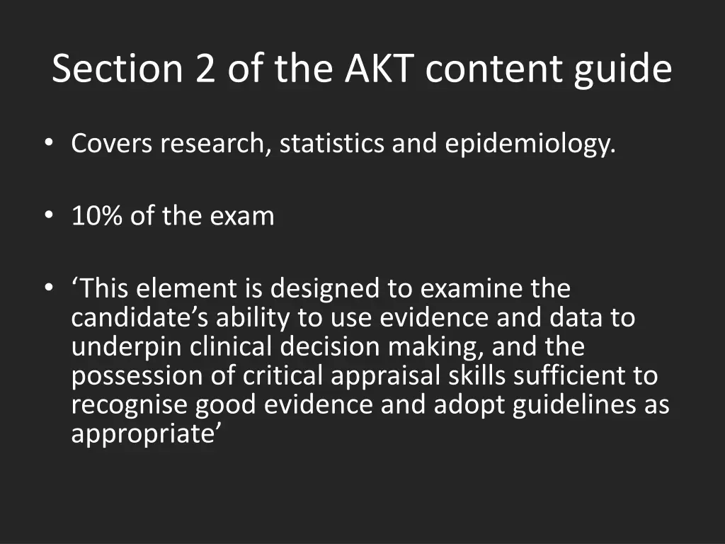 section 2 of the akt content guide