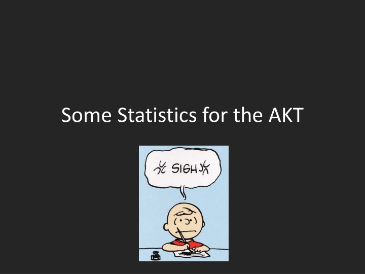 some statistics for the akt