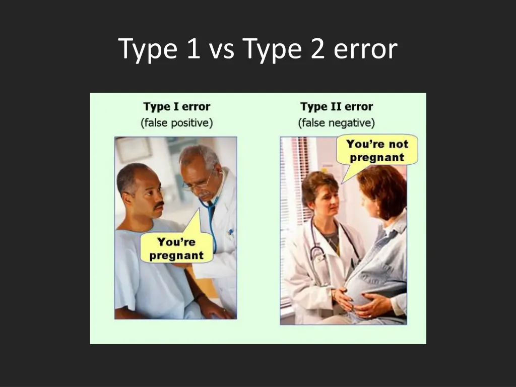 type 1 vs type 2 error