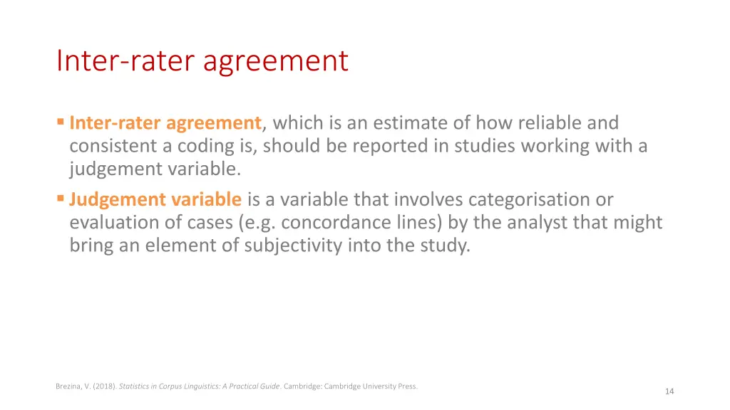 inter rater agreement