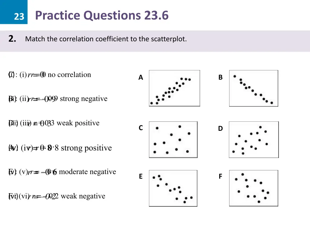 23 practice questions 23 6 8