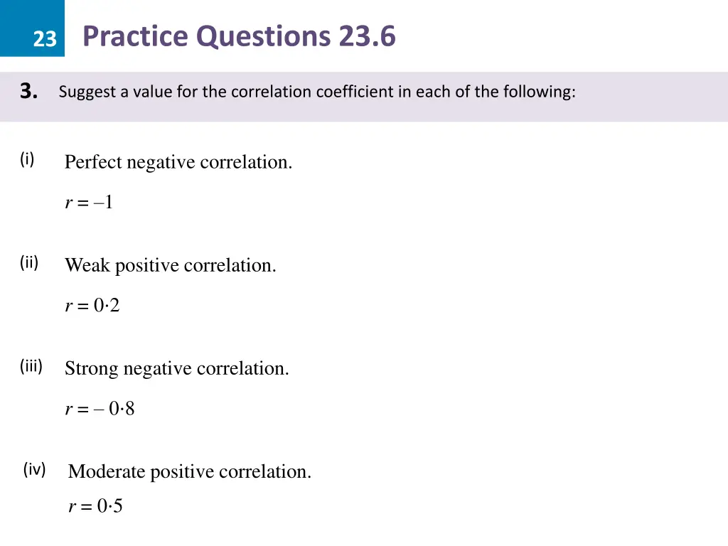 23 practice questions 23 6 9