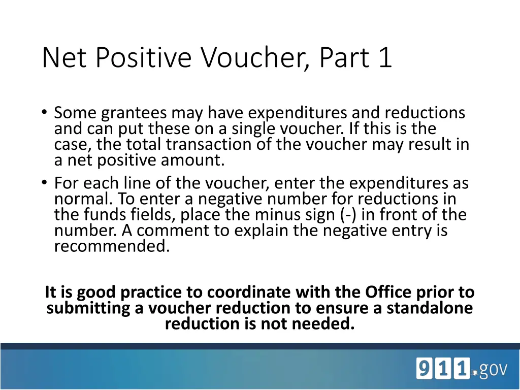 net positive voucher part 1