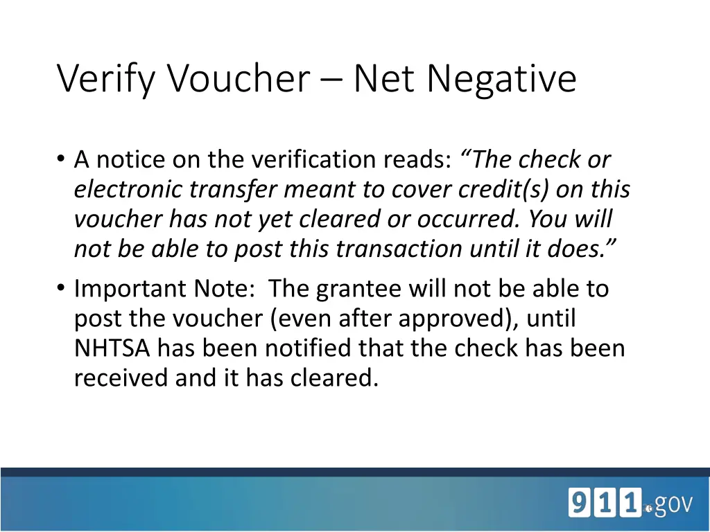 verify voucher net negative