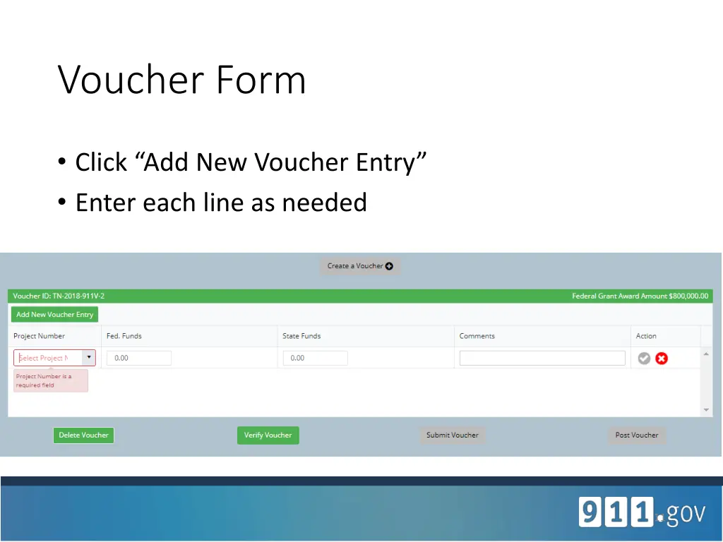 voucher form