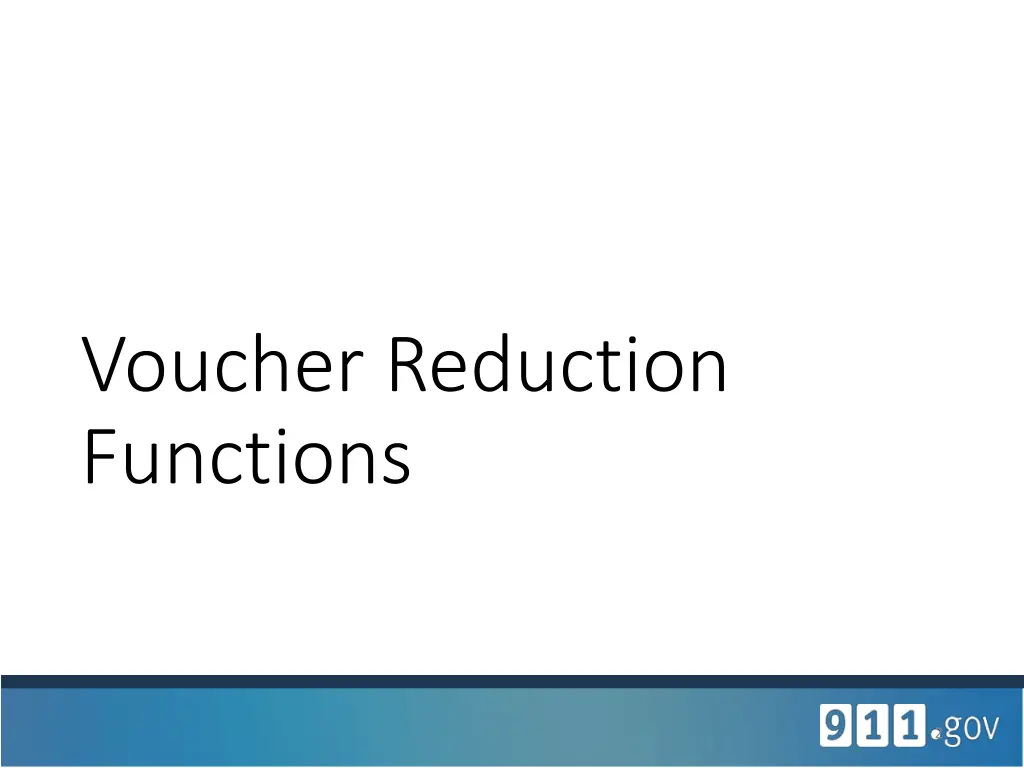 voucher reduction functions