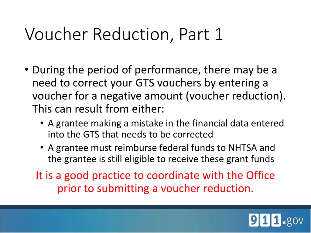 voucher reduction part 1