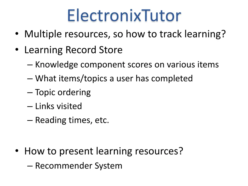 electronixtutor multiple resources