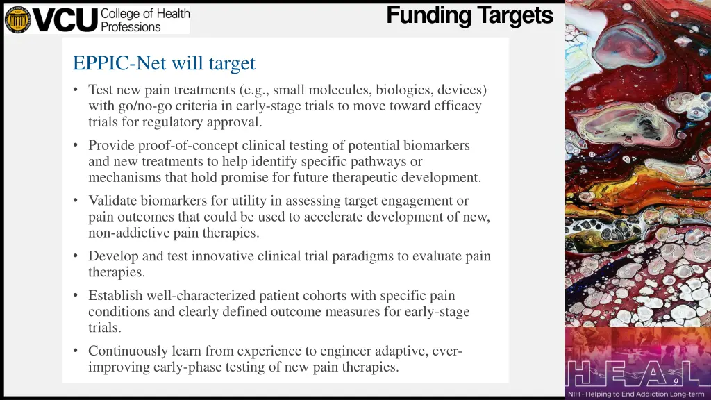 funding targets