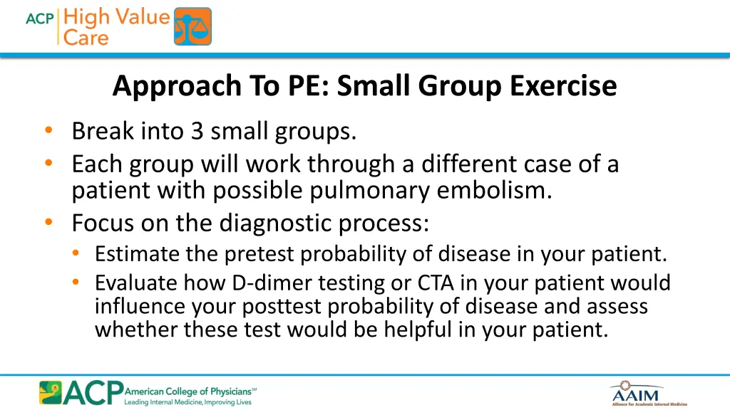 approach to pe small group exercise break into