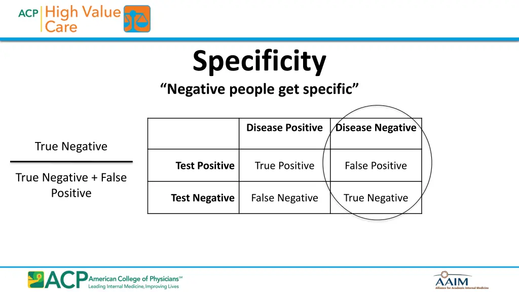 specificity negative people get specific