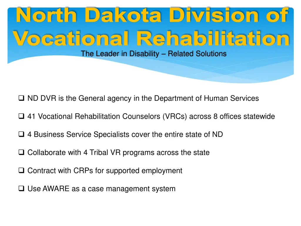 north dakota division of vocational rehabilitation 1