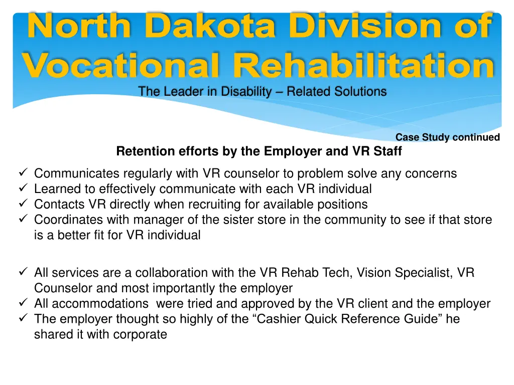 north dakota division of vocational rehabilitation 12