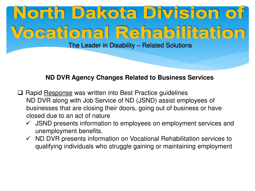 north dakota division of vocational rehabilitation 5