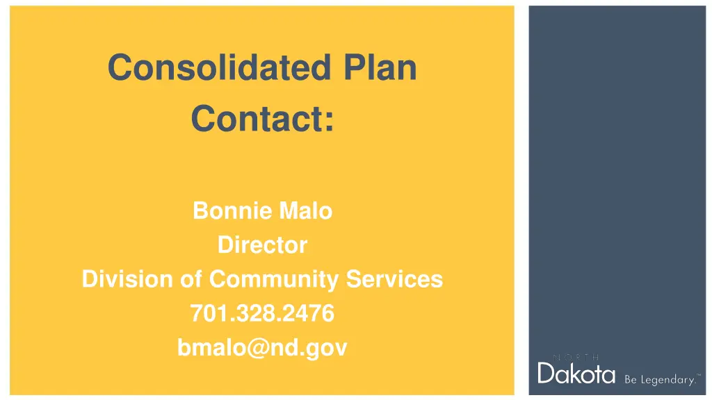 consolidated plan contact