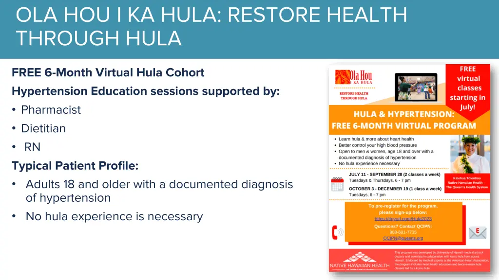ola hou i ka hula restore health through hula