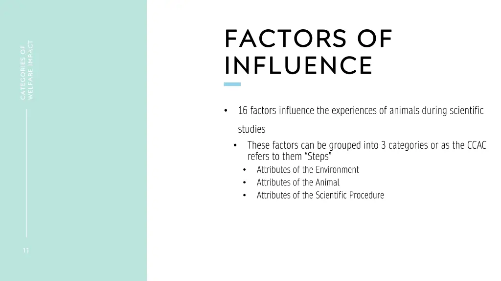 factors of influence