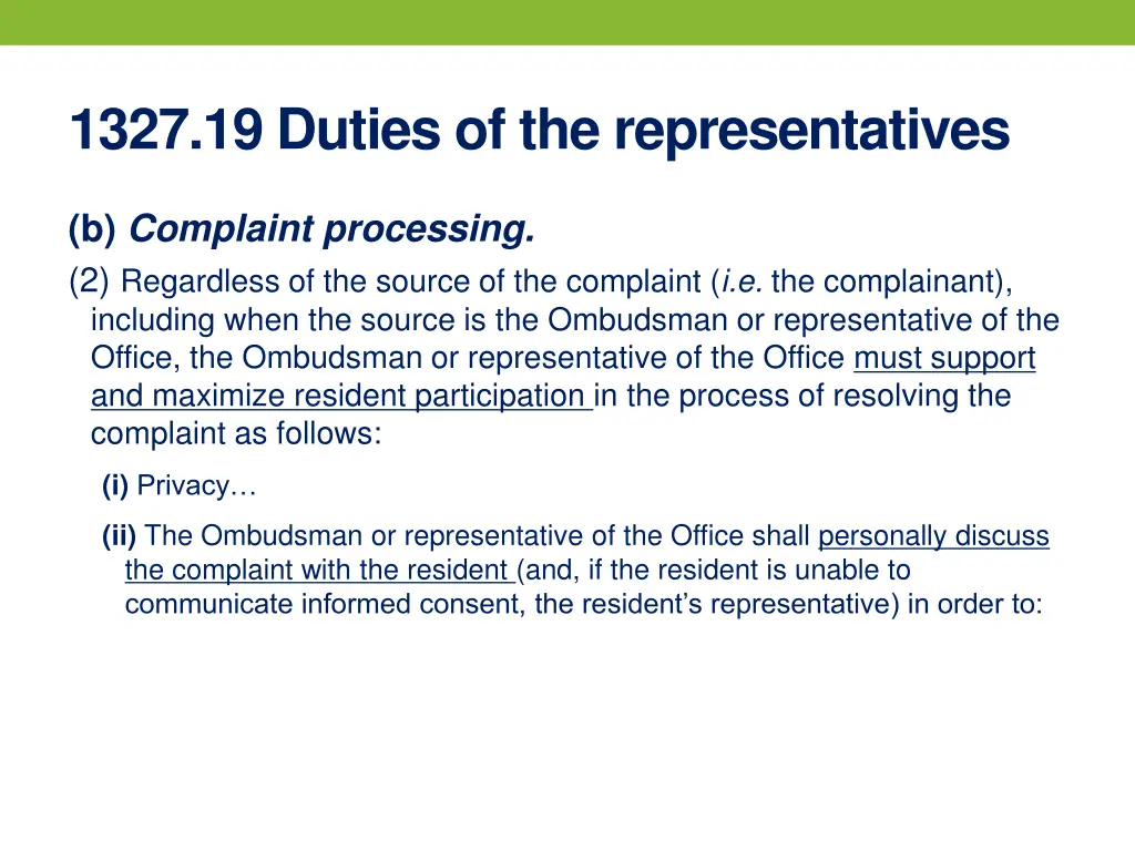 1327 19 duties of the representatives 1