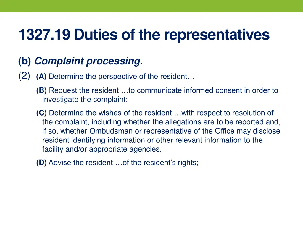 1327 19 duties of the representatives 2