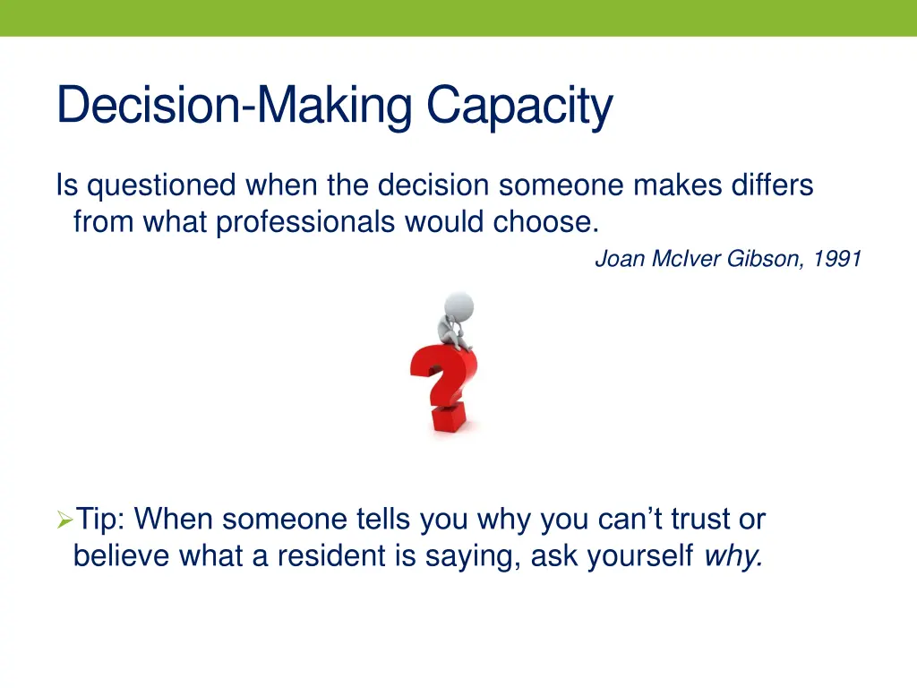 decision making capacity