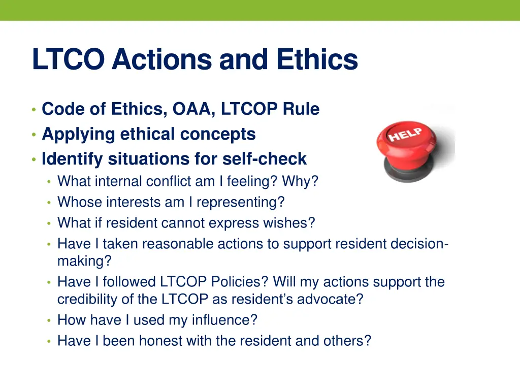 ltco actions and ethics