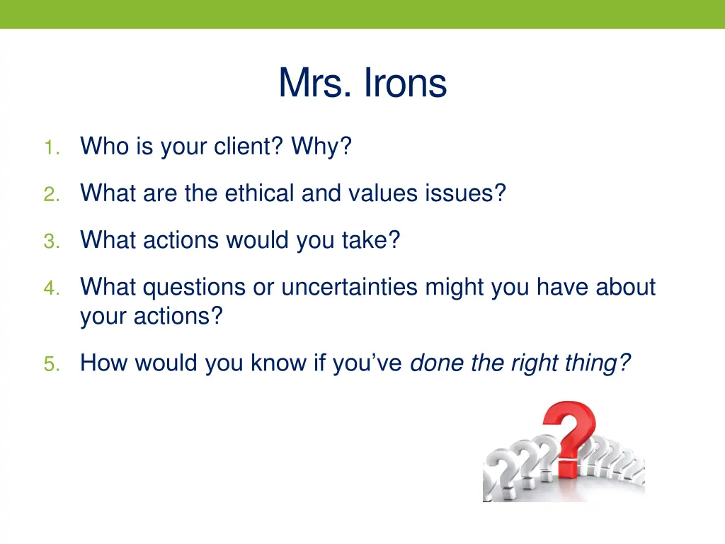 mrs irons 1