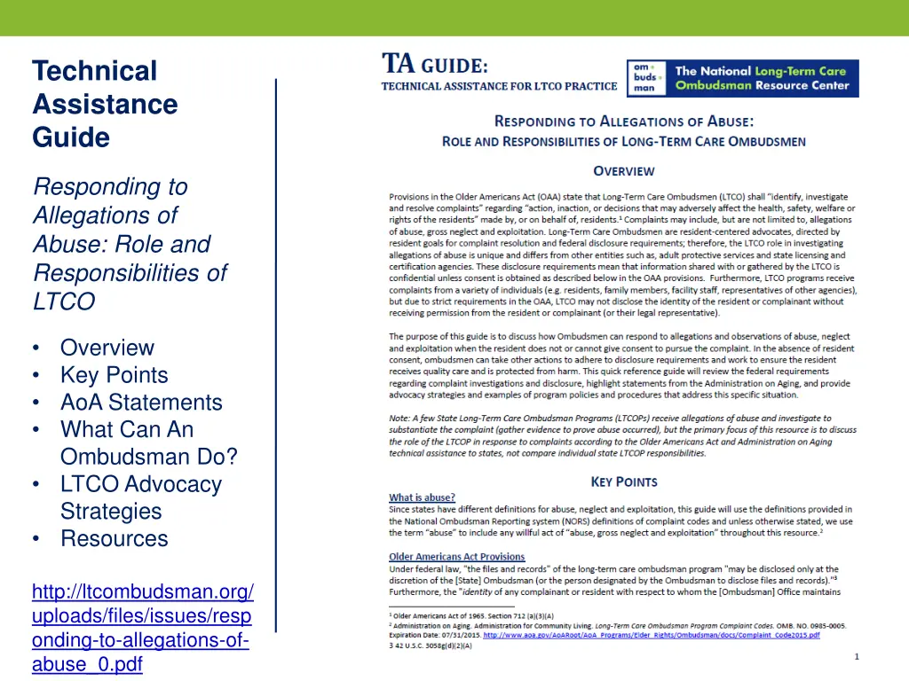 technical assistance guide