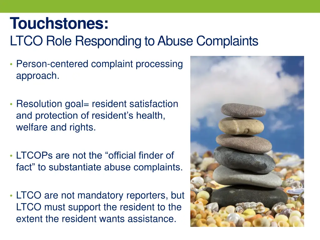 touchstones ltco role responding to abuse