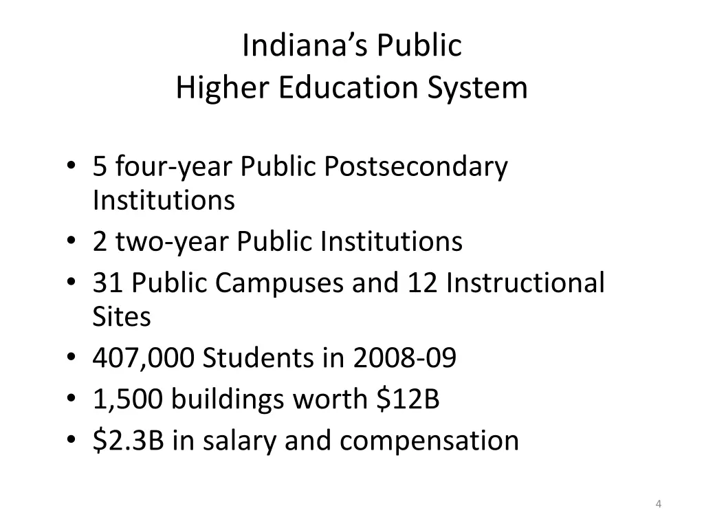 indiana s public higher education system