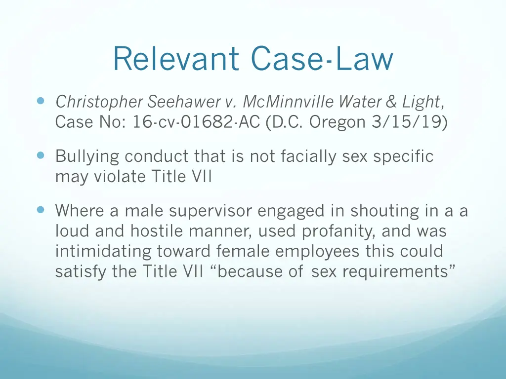 relevant case law 2