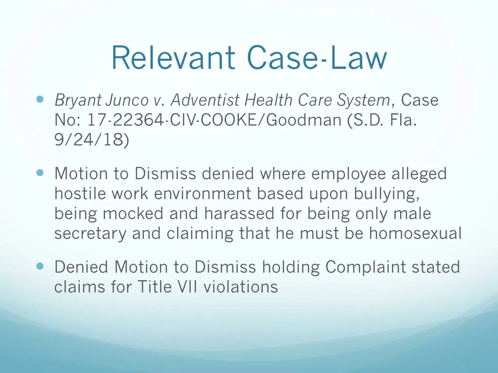 relevant case law 4