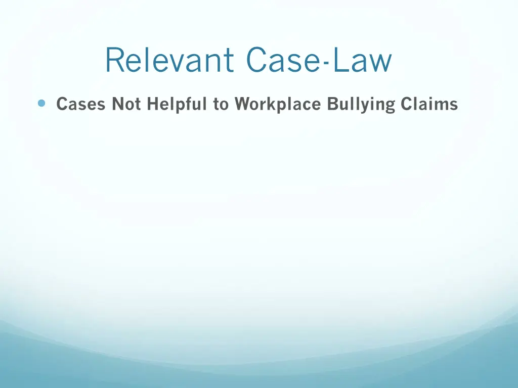 relevant case law 5