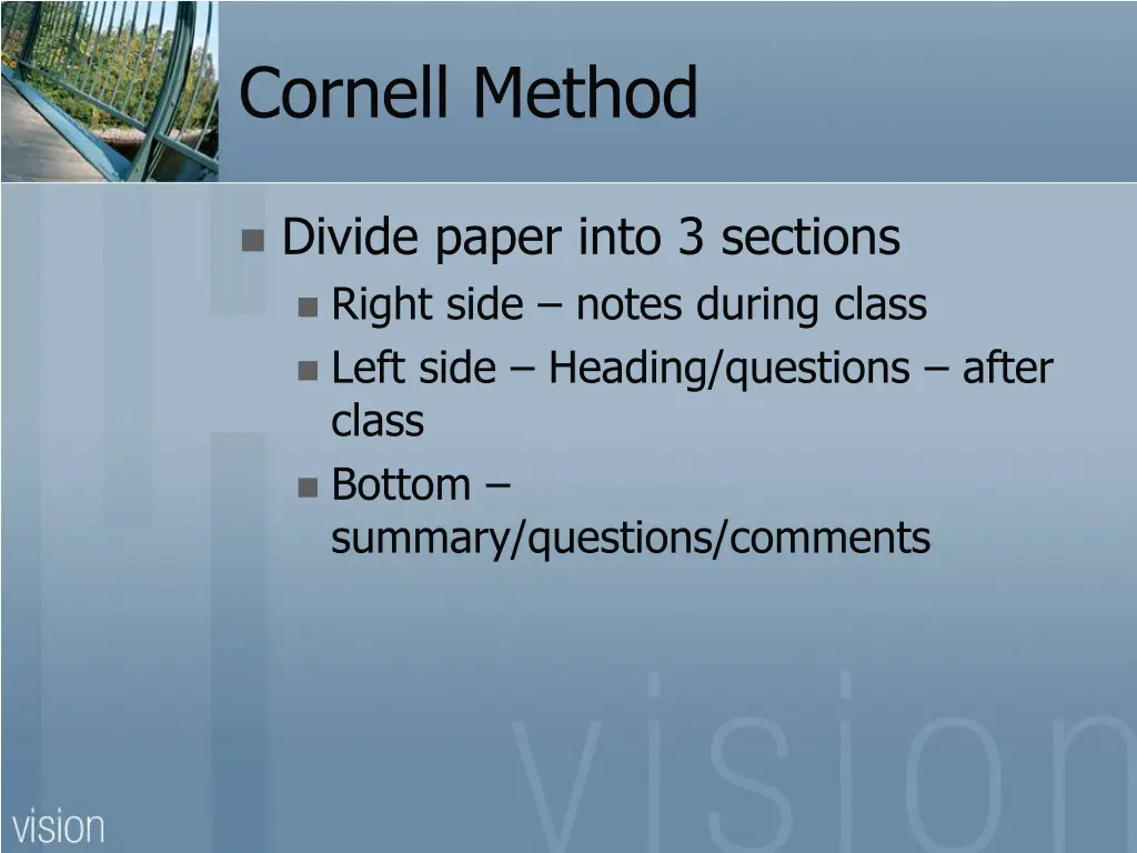 cornell method