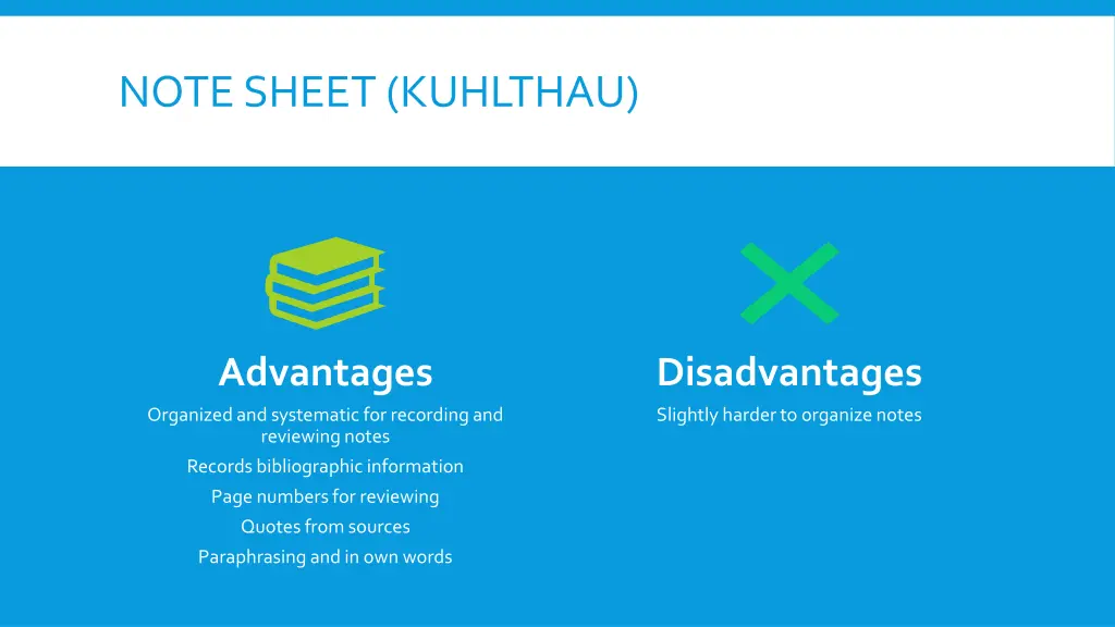 note sheet kuhlthau 1